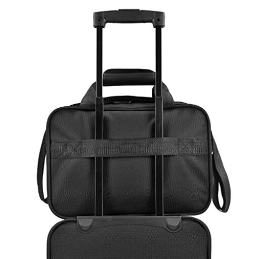 U.S. Traveler Light-weight Softside Carry-on Suitcase Set, Black