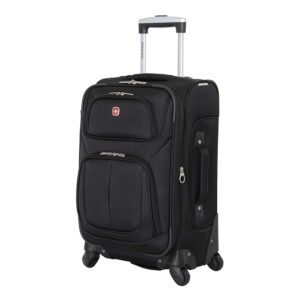 SwissGear Sion Black Expandable Softside Carry-On Baggage, 21-Inch